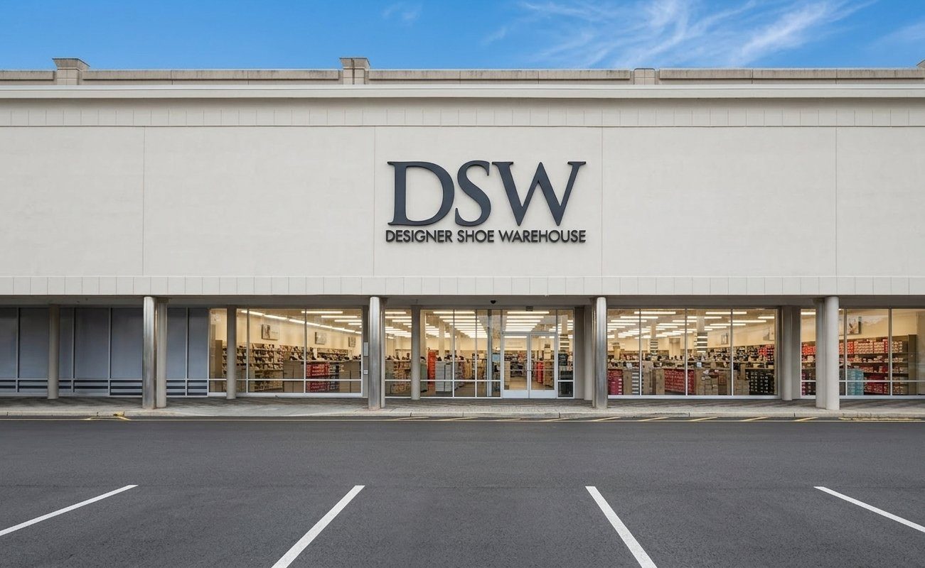 DSW warehouse interior, Ramsey, NJ